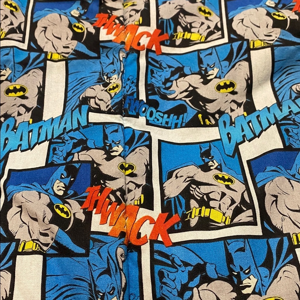 Handmade Blue DC Comic Book/ Batman Patterned Blanket - Picture 13 of 16